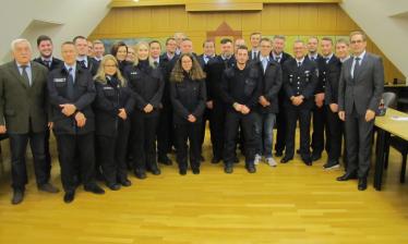 Per Handschlag zum Dienst verpflichtet