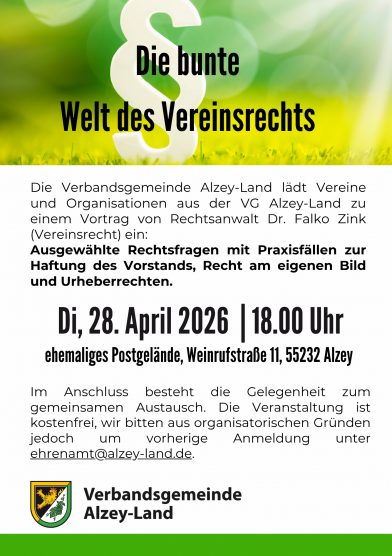 Die bunte Welt des Vereinsrechts