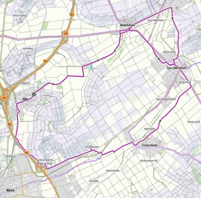 Stadtradeln 2024 Petersberg Strecke